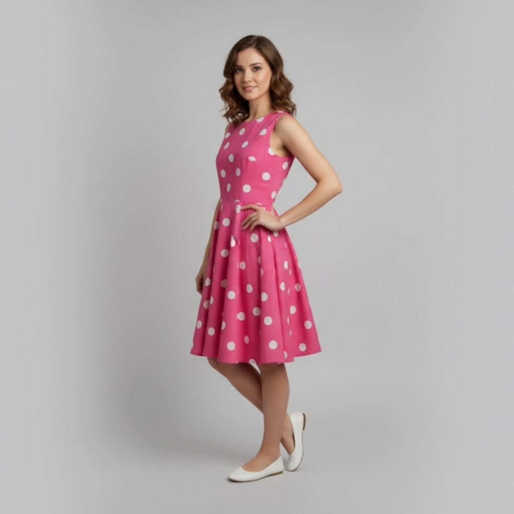 Polka dot frock 3